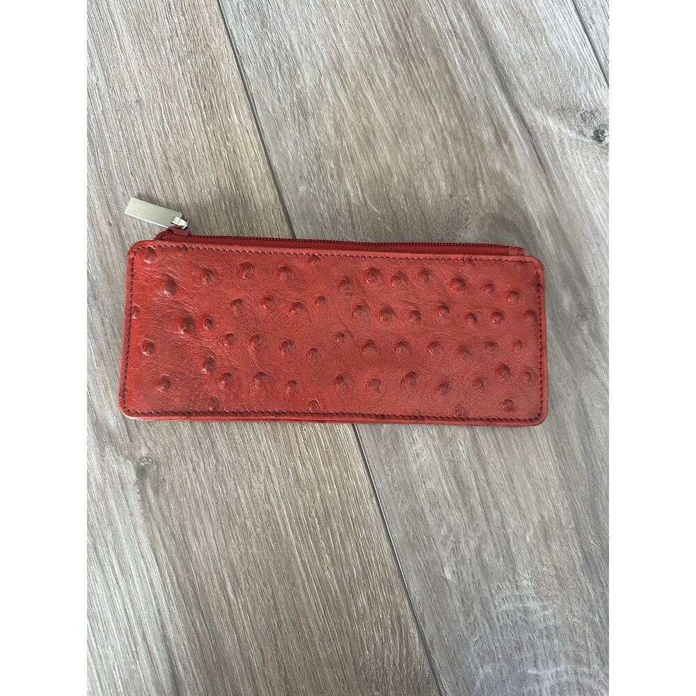 Wilsons Leather Pelle Studio Red Clutch Pouch